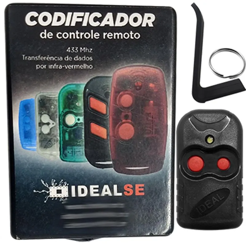 Kit Codificador Idealse A Bateria + 10 Controles Regravável