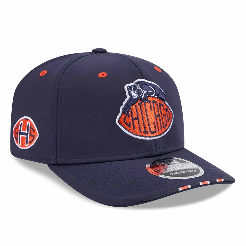 Chicago Bears New Era 2026 Youth Rivalries 9SEVENTY Stretch-Snap On Field Adjustable Cap