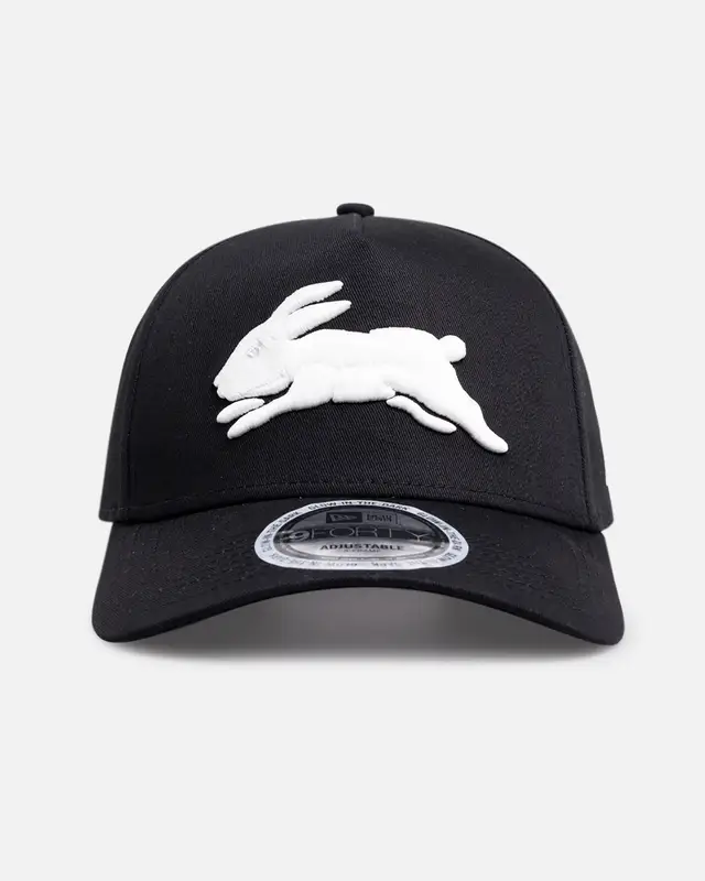 New Era South Sydney Rabbitohs 'NRL Glow In The Dark' 9FORTY A-Frame Snapback Black ONE