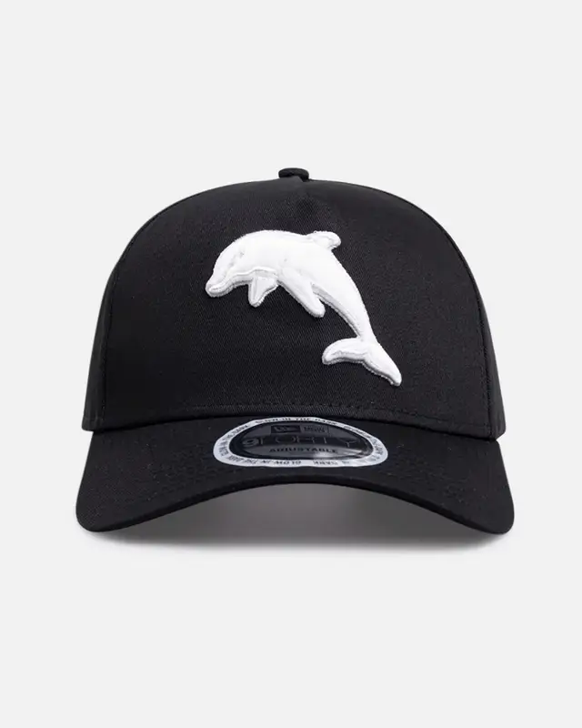 New Era Dolphins 'NRL Glow In The Dark' 9FORTY A-Frame Snapback Black ONE