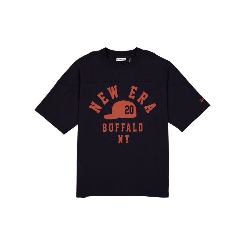 New Era Branded Cap Commuters Graphic Navy T-Shirt XXL