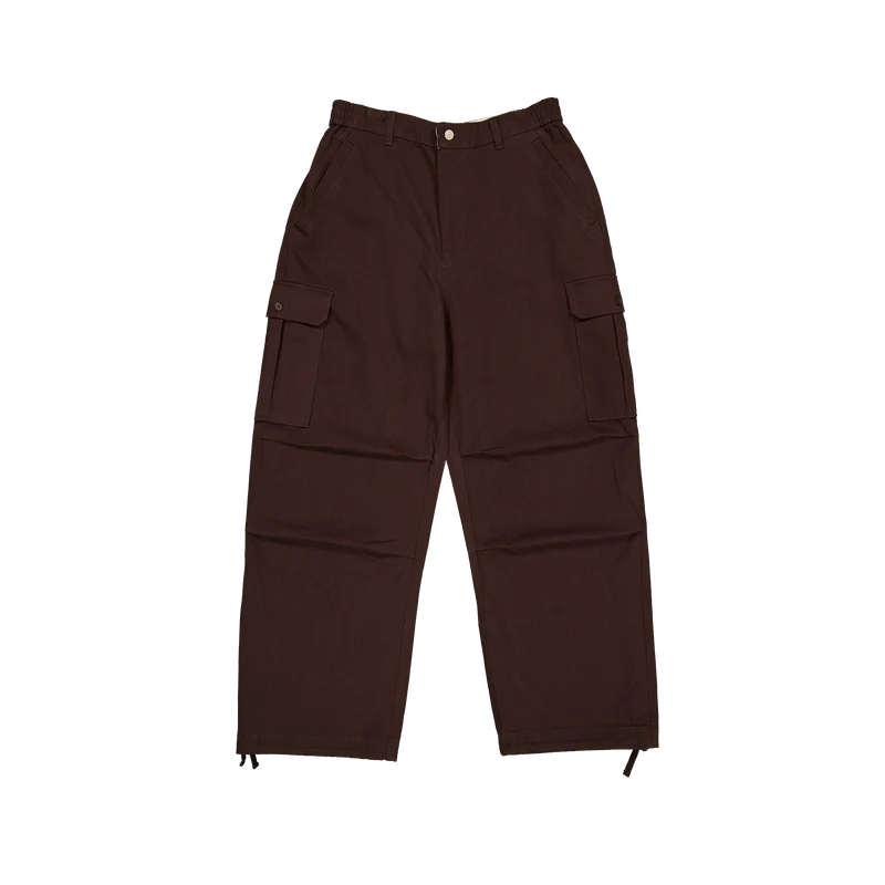 New Era Branded Cap Commuters Dark Brown Loose Cargo Pants XXL