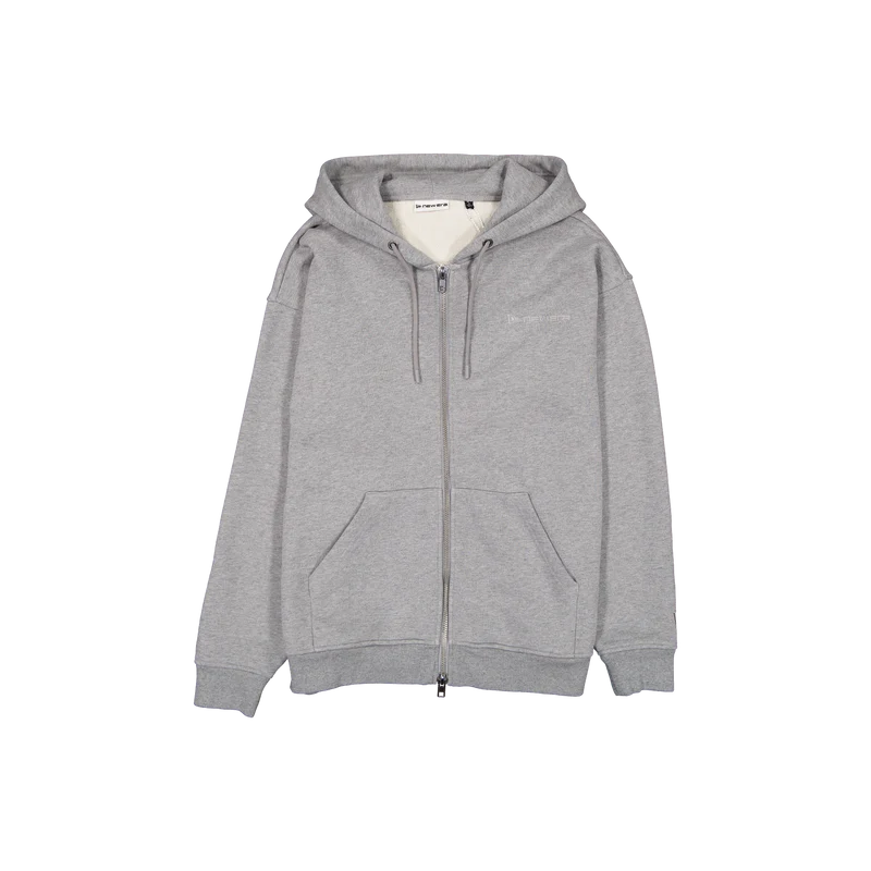 New Era Branded Cap Commuters Washed Heather Gray Full-Zip Hoodie L