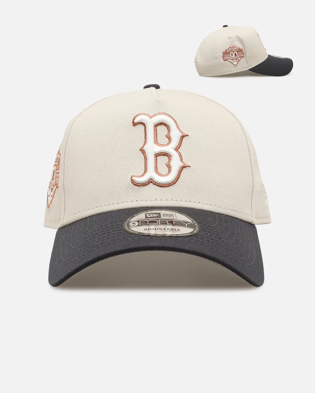 New Era Boston Red Sox 'Smooth' 9FORTY A-Frame Snapback Stone ONE