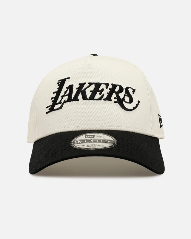New Era Los Angeles Lakers 'Easy Chrome Black' 9FORTY A-Frame Snapback Chrome/Black ONE