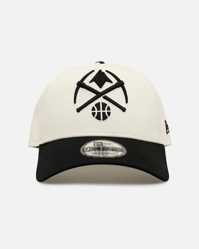 New Era Denver Nuggets 'Easy Chrome Black' 9FORTY A-Frame Snapback Chrome/Black ONE