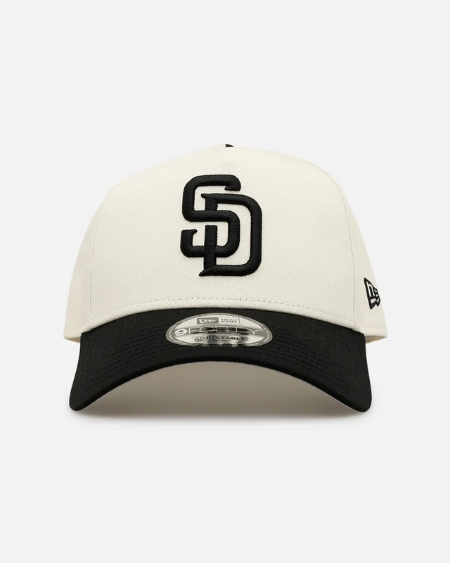 New Era San Diego Padres 'Easy Chrome Black' 9FORTY A-Frame Snapback Chrome/Black ONE