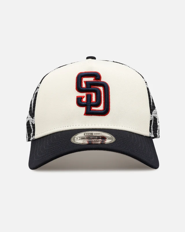New Era San Diego Padres 'Fourth Of July' 9FORTY A-Frame Snapback Chrome/Navy ONE