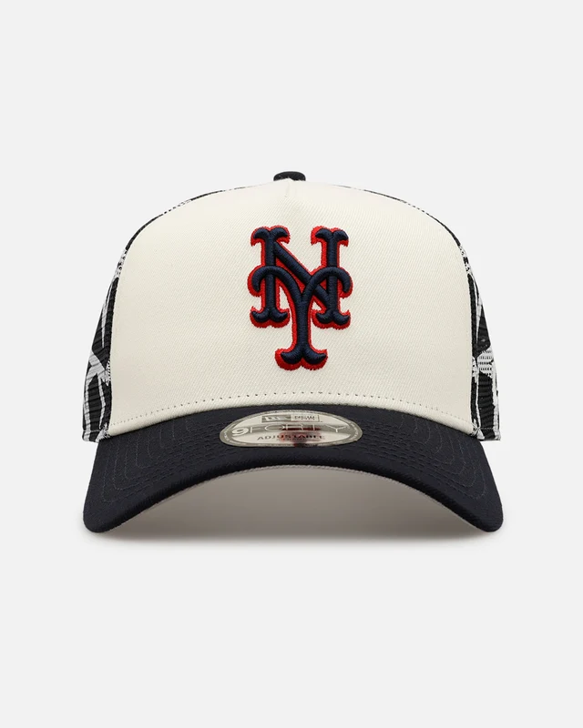 New Era New York Mets 'Fourth Of July' 9FORTY A-Frame Snapback Chrome/Navy ONE