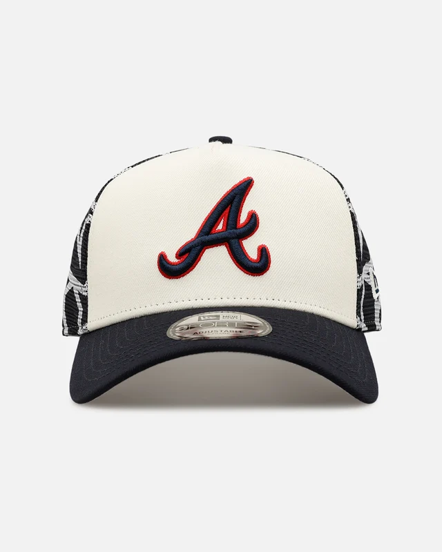 New Era Atlanta Braves 'Fourth Of July' 9FORTY A-Frame Snapback Chrome/Navy ONE