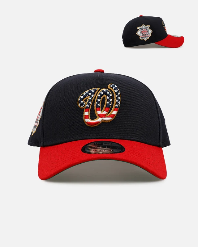 New Era Washington Nationals 'Fourth Of July' 9FORTY A-Frame Snapback Navy/Red ONE