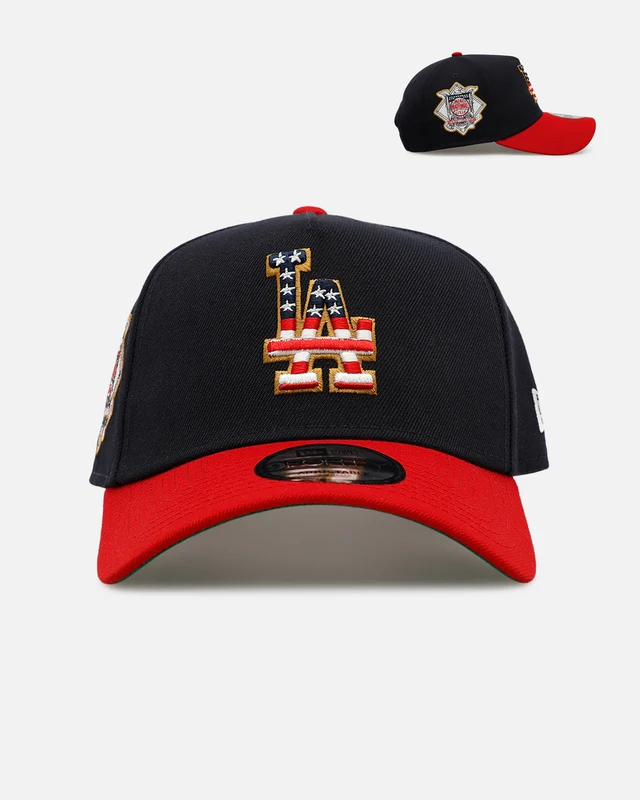 New Era Los Angeles Dodgers 'Fourth Of July' 9FORTY A-Frame Snapback Navy/Red ONE