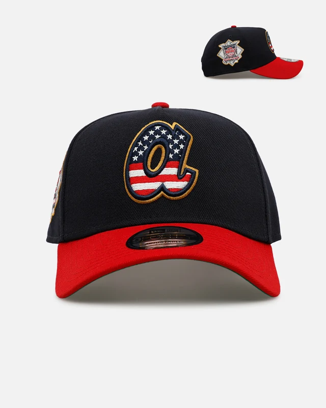 New Era Atlanta Braves 'Fourth Of July' 9FORTY A-Frame Snapback Navy/Red ONE
