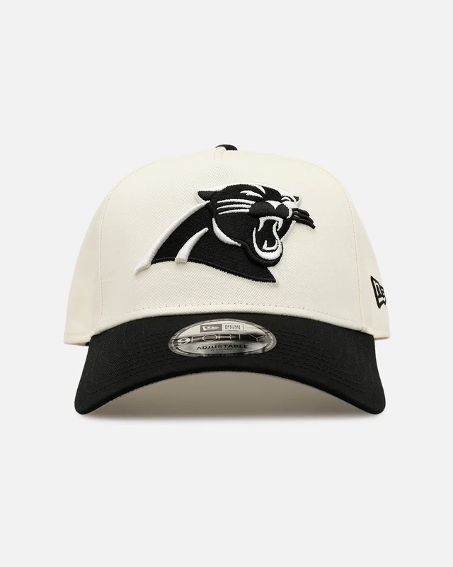New Era Carolina Panthers 'Easy Chrome Black' 9FORTY A-Frame Snapback Chrome/Black ONE