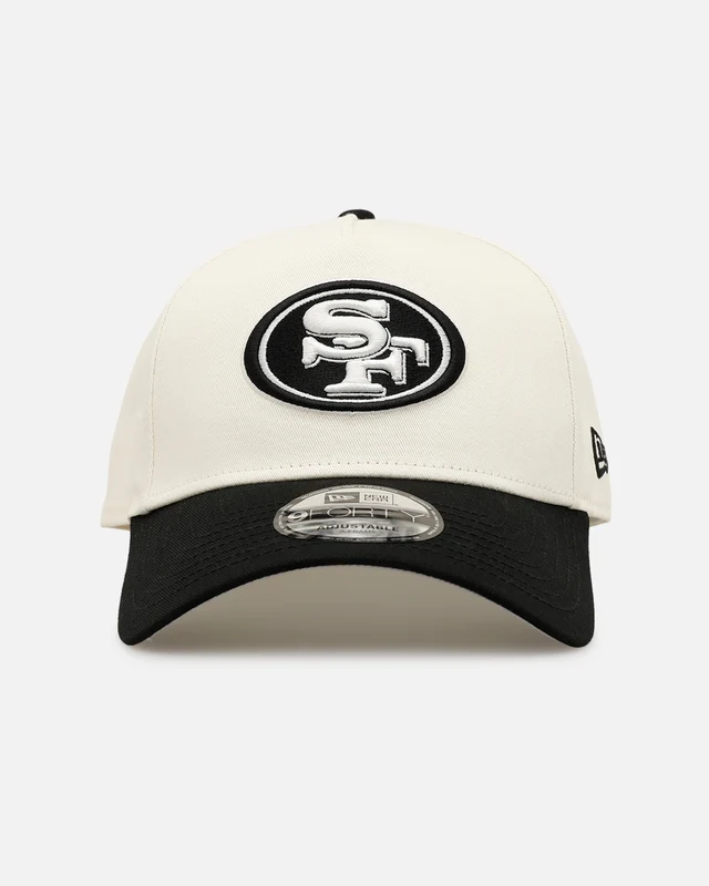 New Era San Francisco 49ers 'Easy Chrome Black' 9FORTY A-Frame Snapback Chrome/Black ONE