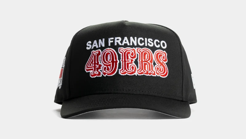 Shoe Palace Exclusive San Francisco 49ers Black Red 9Fifty AF Snapback Mens Hat (Black/Red) OS