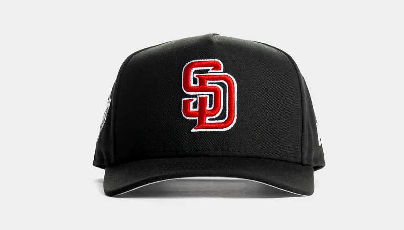 Shoe Palace Exclusive San Diego Padres Black Red 9Fifty AF Snapback Mens Hat (Black/Red) OS
