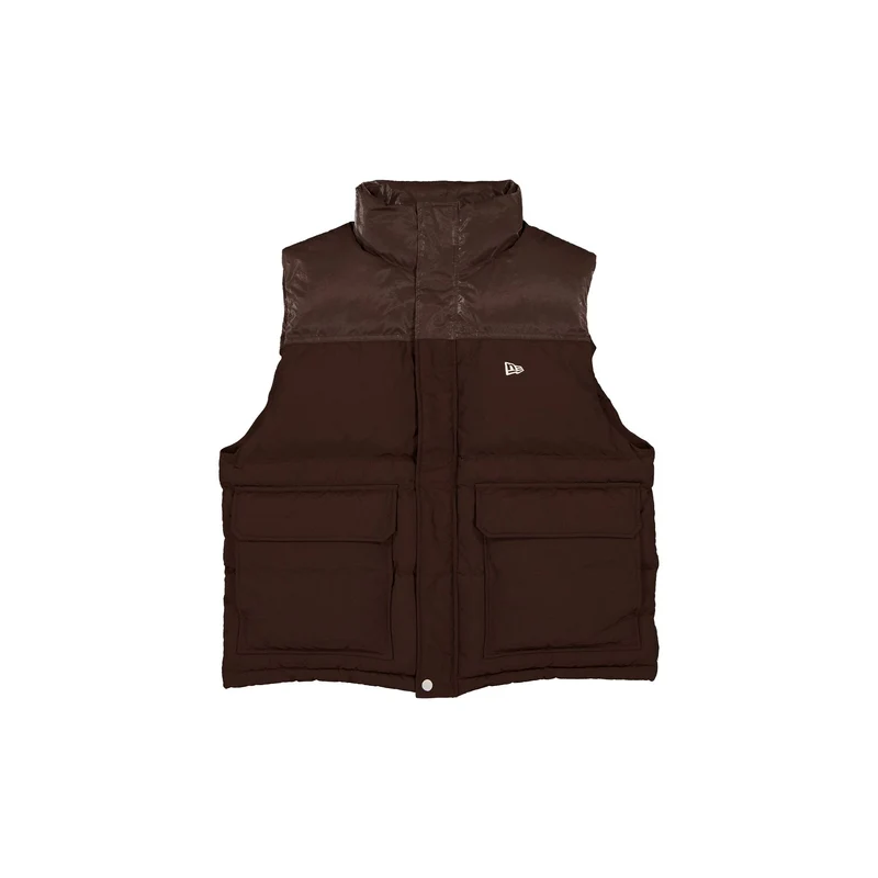 New Era Cap Brown Down Vest S