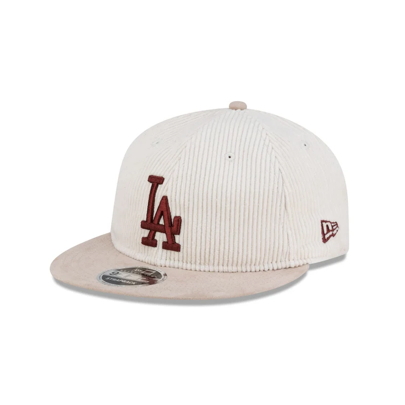 Los Angeles Dodgers Two Tone Chrome Corduroy Retro Crown 9FIFTY Adjustable Hat One Size