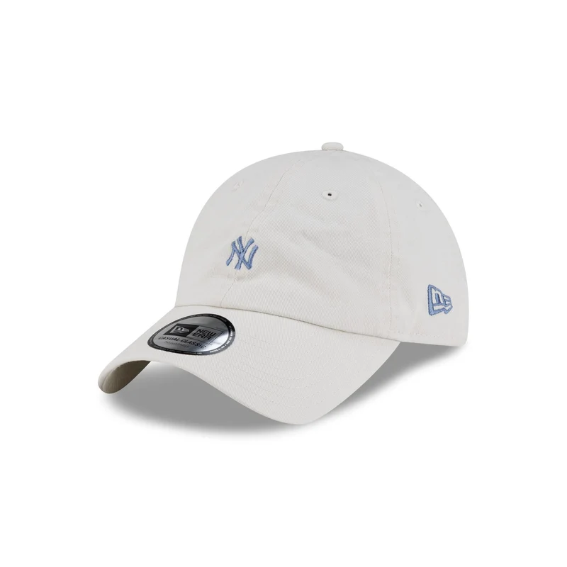 New York Yankees Mini Logo Ivory Casual Classic Adjustable Hat One Size
