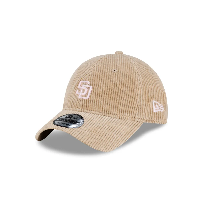 San Diego Padres Khaki Corduroy 9TWENTY Adjustable Hat M/L