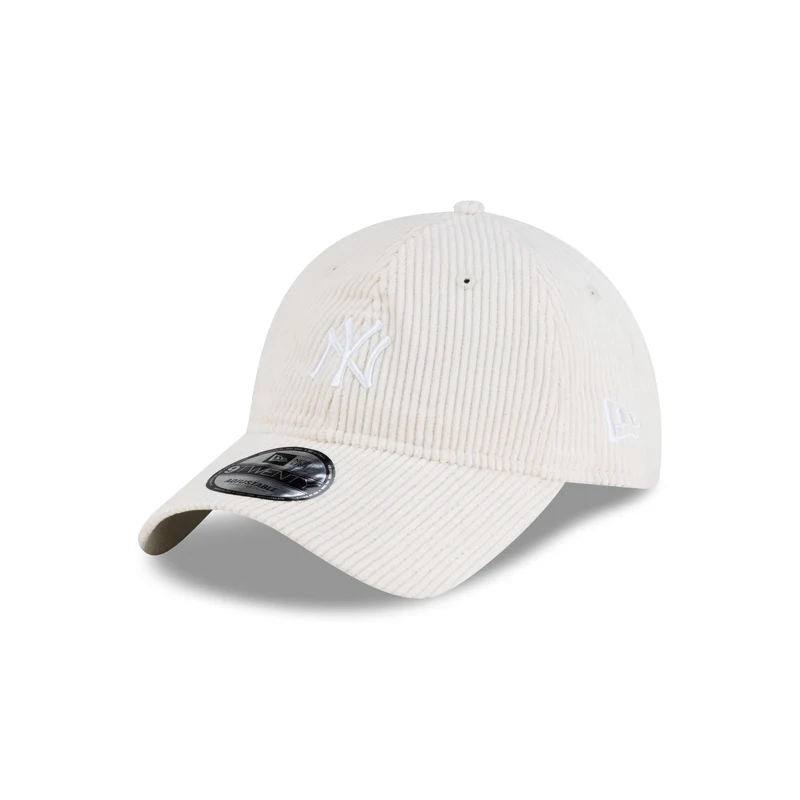New York Yankees Ivory Corduroy 9TWENTY Adjustable Hat M/L