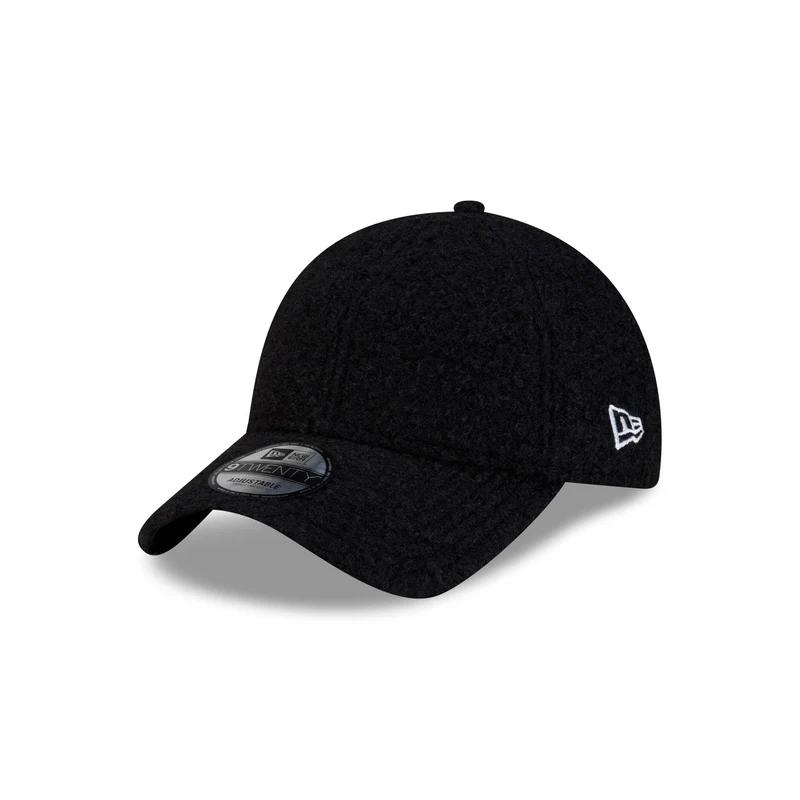 New Era Cap Basic Knit Black 9TWENTY Adjustable Hat M/L