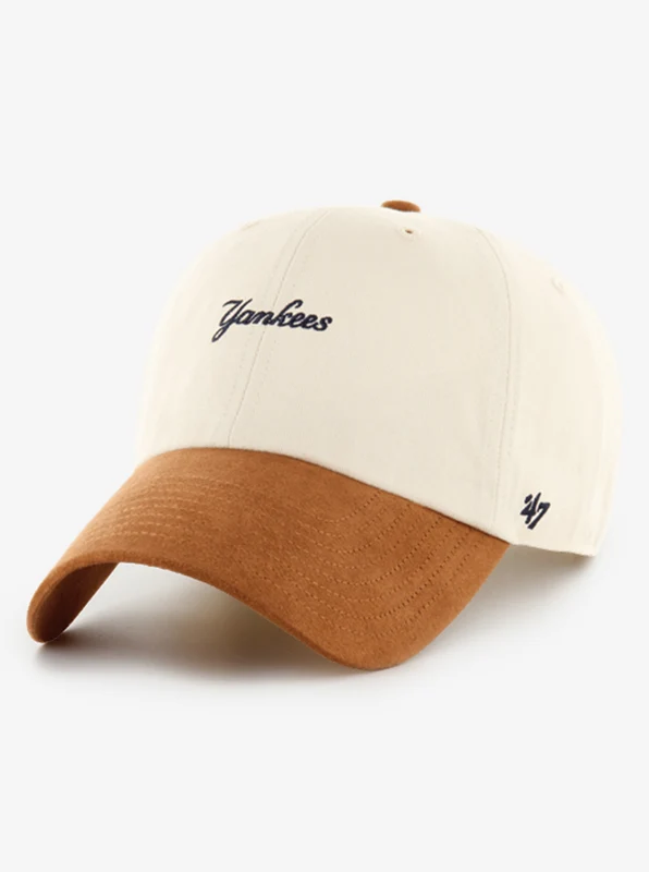 '47 New York Yankees Mini Script Logo Clean Up Cap BEI/BEI / OSFM