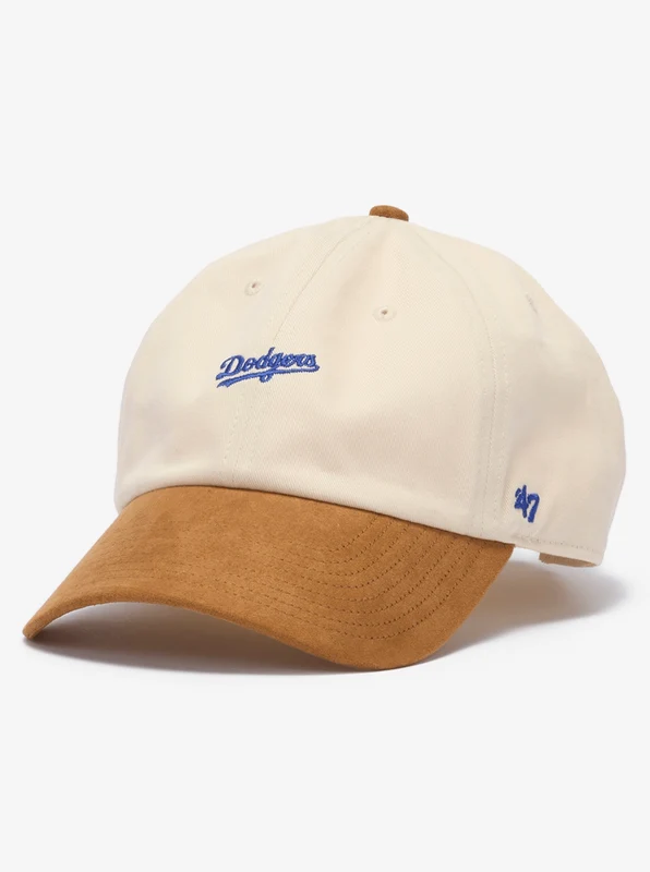 '47 LA Dodgers Mini Script Logo Clean Up Cap BEI/BEI / OSFM