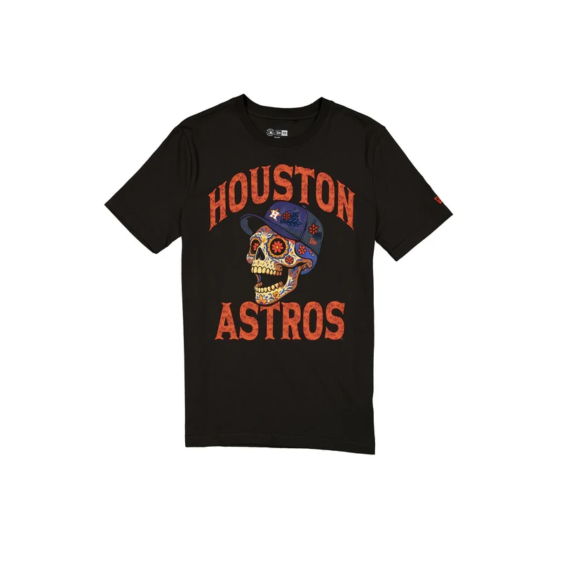 Houston Astros Day of the Dead Black T-Shirt M