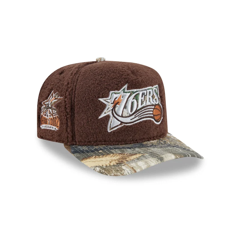 Just Caps Hardwood Classics Realtree Camo Philadelphia 76ers 59FIFTY A-Frame Fitted Hat 7 3/8