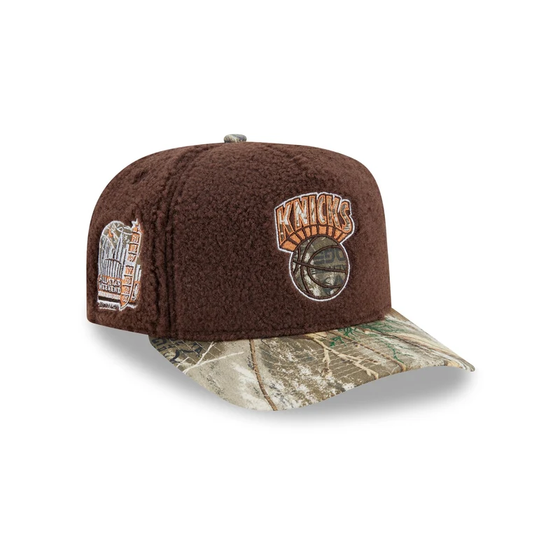 Just Caps Hardwood Classics Realtree Camo New York Knicks 59FIFTY A-Frame Fitted Hat 7 1/8
