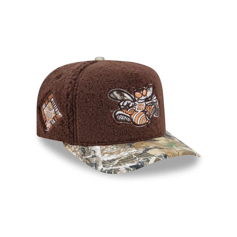 Just Caps Hardwood Classics Realtree Camo Charlotte Hornets 59FIFTY A-Frame Fitted Hat 7 1/8