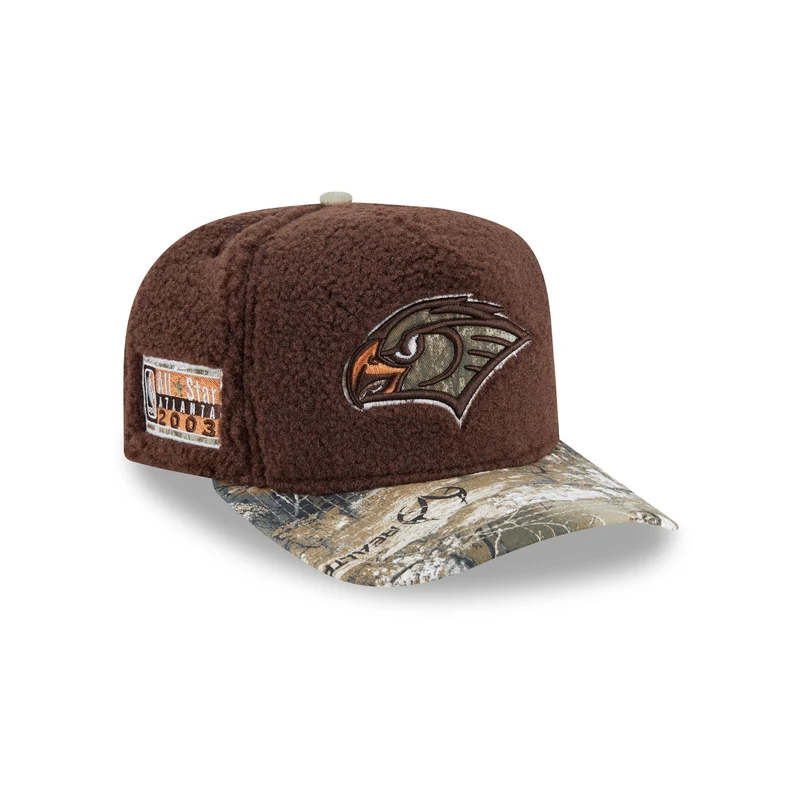 Just Caps Hardwood Classics Realtree Camo Atlanta Hawks 59FIFTY A-Frame Fitted Hat 7 1/8