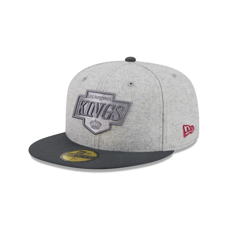 Los Angeles Kings Gray Herringbone 59FIFTY Fitted Hat 7 1/2