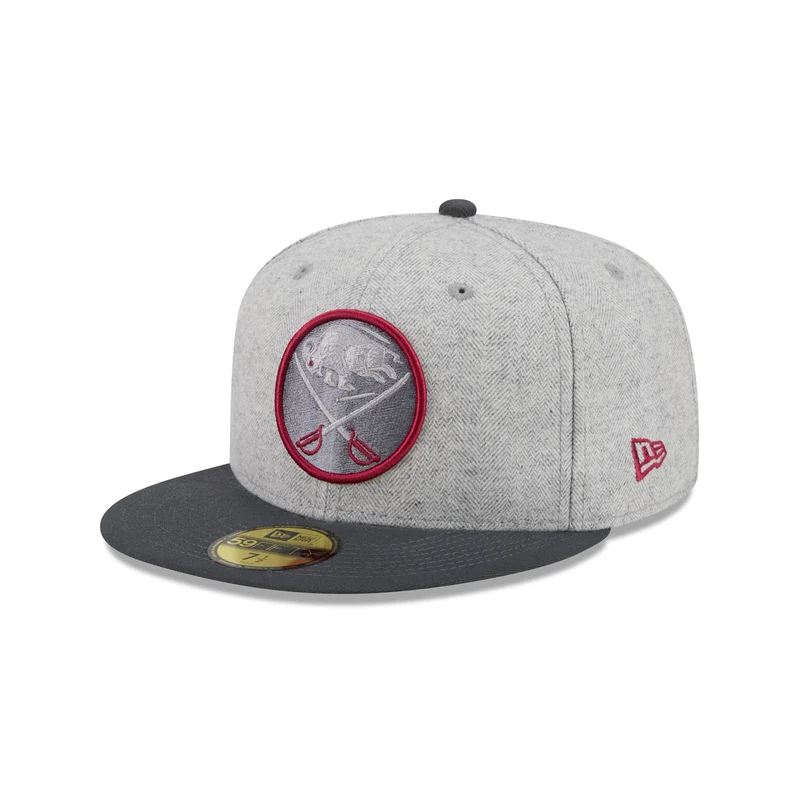 Buffalo Sabres Gray Herringbone 59FIFTY Fitted Hat 7 7/8
