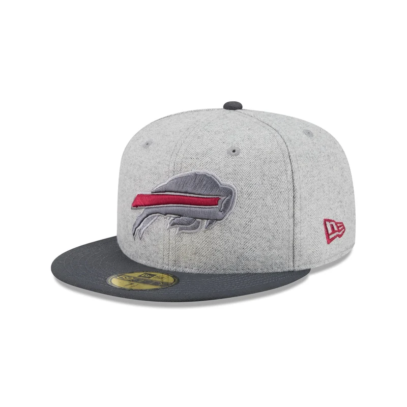 Buffalo Bills Gray Herringbone 59FIFTY Fitted Hat 7 1/2
