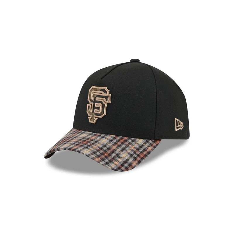 San Francisco Giants Fall Plaid Visor 59FORTY A-Frame Fitted Hat 7 5/8