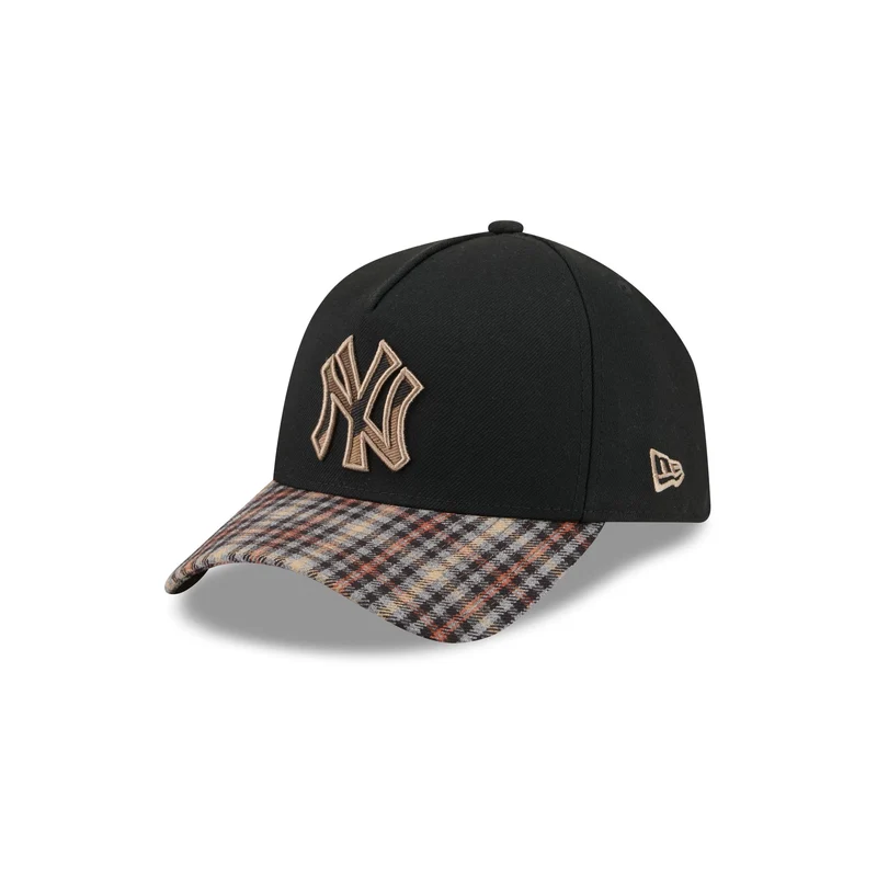 New York Yankees Fall Plaid Visor 59FORTY A-Frame Fitted Hat 7 1/8