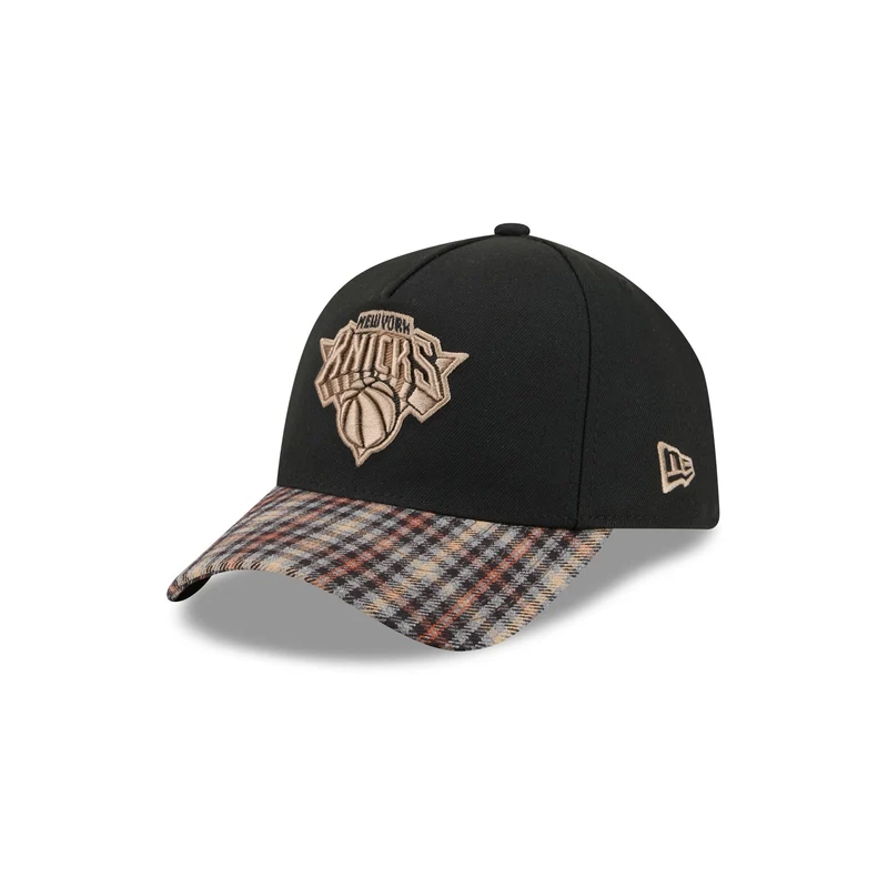 New York Knicks Fall Plaid Visor 59FORTY A-Frame Fitted Hat 7 1/2
