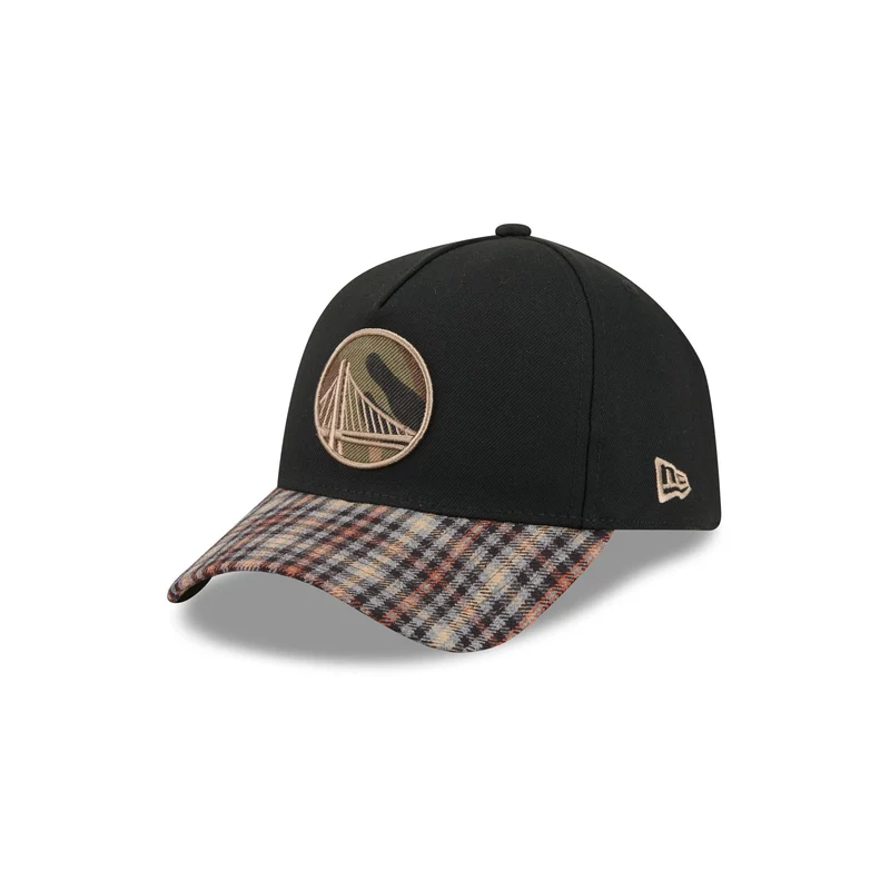 Golden State Warriors Fall Plaid Visor 59FORTY A-Frame Fitted Hat 7 5/8