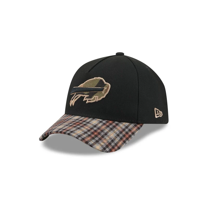 Buffalo Bills Fall Plaid Visor 59FORTY A-Frame Fitted Hat 7 1/2