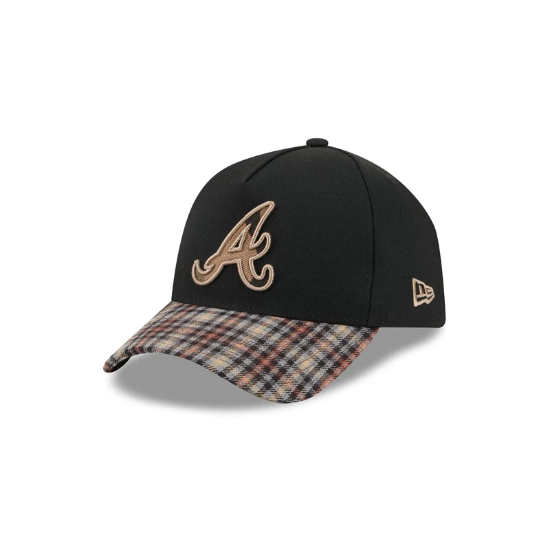 Atlanta Braves Fall Plaid Visor 59FORTY A-Frame Fitted Hat 7 5/8