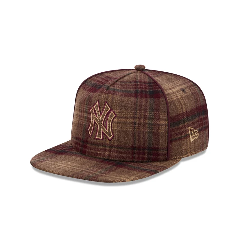 New York Yankees Fall Plaid 19TWENTY Snapback Hat One Size