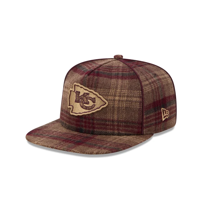 Kansas City Chiefs Fall Plaid 19TWENTY Snapback Hat One Size
