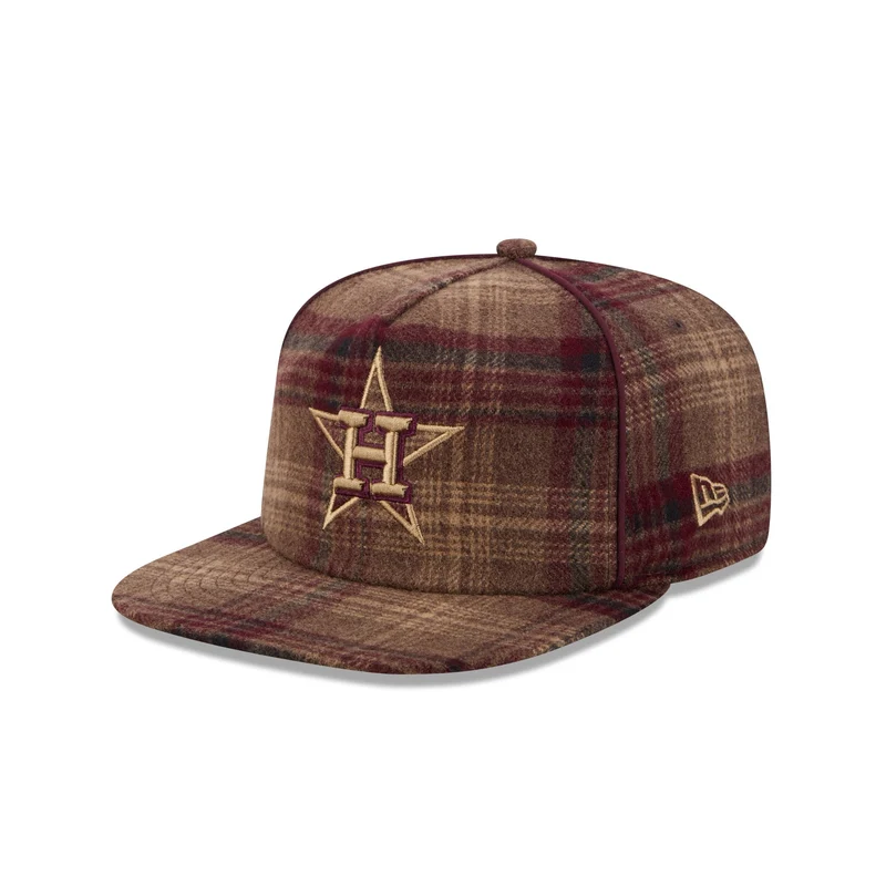 Houston Astros Fall Plaid 19TWENTY Snapback Hat One Size