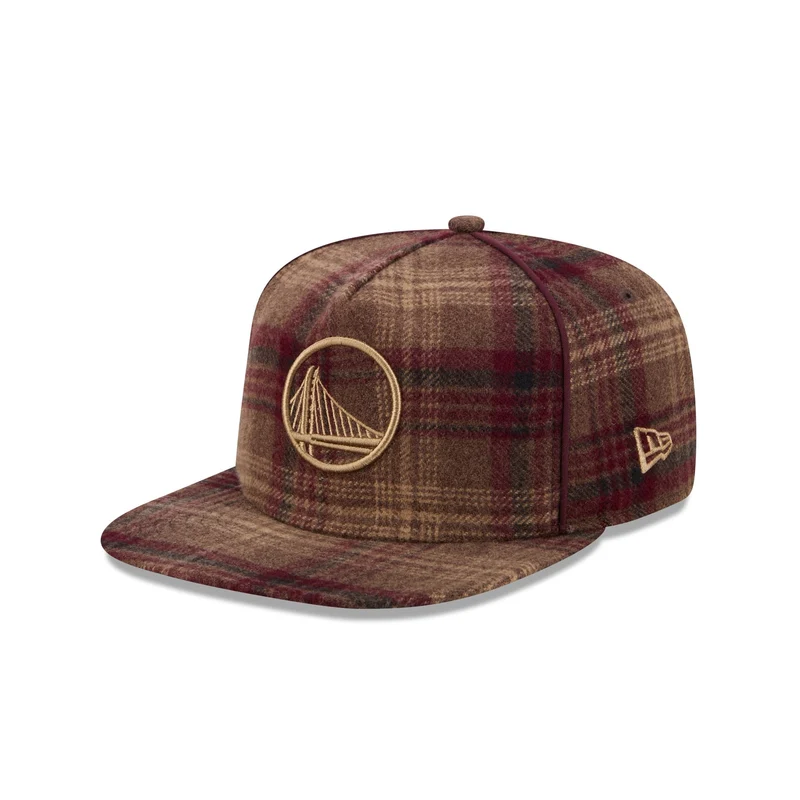 Golden State Warriors Fall Plaid 19TWENTY Snapback Hat One Size
