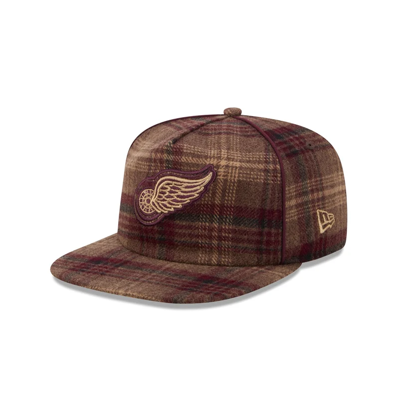 Detroit Red Wings Fall Plaid 19TWENTY Snapback Hat One Size