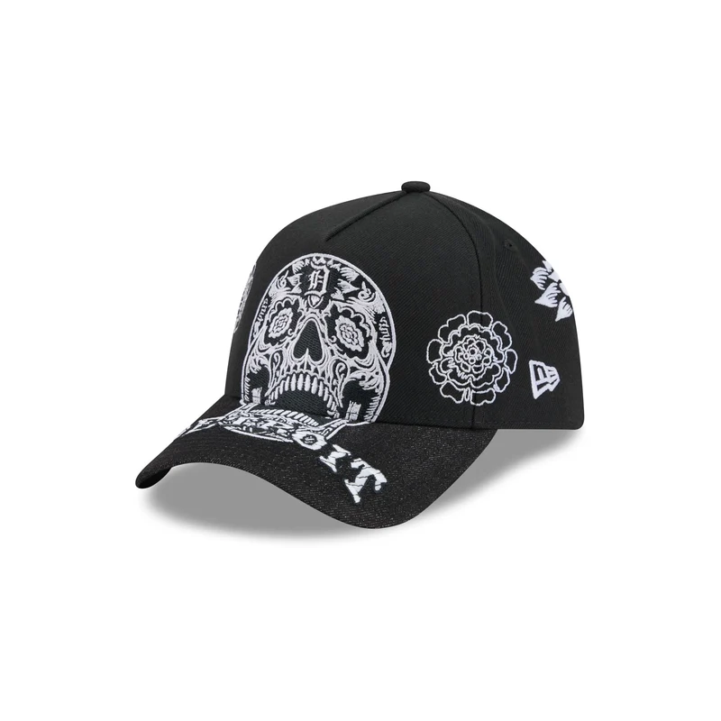 Detroit Tigers Day of the Dead Skull 9FORTY A-Frame Snapback Hat One Size