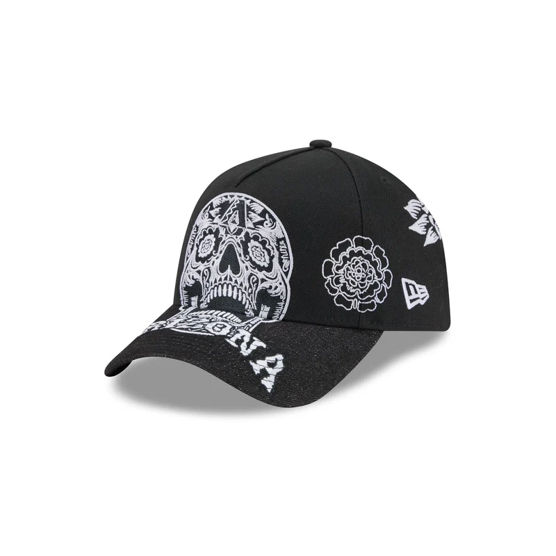 Arizona Diamondbacks Day of the Dead Skull 9FORTY A-Frame Snapback Hat One Size